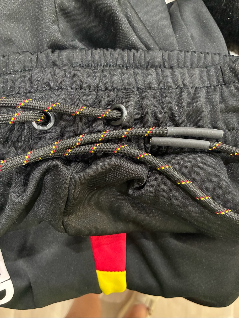 Rocawear Black Joggers with Red & Yellow Panels -size M New - Picture 6 of 7